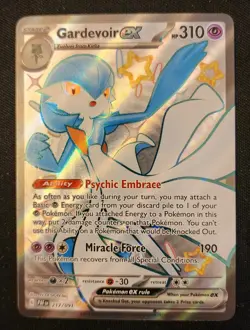 Gardevoir Pokemon TCG EX Shiny Ultra Rare Card 217/091 Sv: Paldean Fates - Image 1