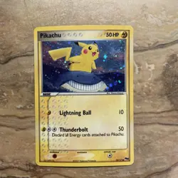 Misprint 2007 Pokemon Pop Series 5 Pikachu Holo Card 12/17 Inverted Back Error - Image 1