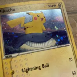 Misprint 2007 Pokemon Pop Series 5 Pikachu Holo Card 12/17 Inverted Back Error - Image 3