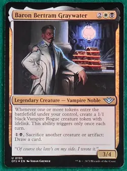Baron Bertram Graywater (Foil) - Outlaws of Thunder Junction OTJ #195 - MTG Card - Image 1