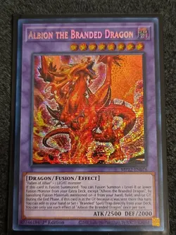 Albion the Branded Dragon Prismatic Secret Rare Card MP22-EN076 Yu-Gi-Oh - Image 1