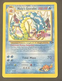 Pokemon TCG Misty's Gyarados Holo Rare Card #13/132 Gym Challenge - Image 1