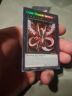 Yu-Gi-Oh! Cyber Dragon Infinity 1st Edition Secret Rare Card RA04-EN068 - Image 3