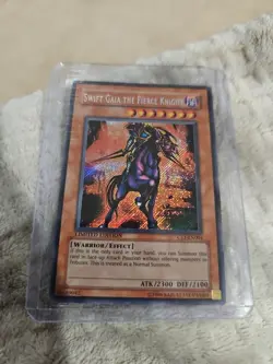 Swift Gaia the Fierce Knight CT1-EN004 Secret Rare 2004 Tin Yugioh Card MP - Image 1