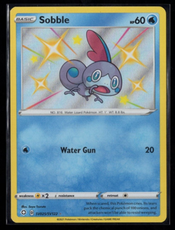 Shiny Sobble SV25/SV122 Ultra Rare Shining Fates Pokemon TCG Near Mint - Image 1