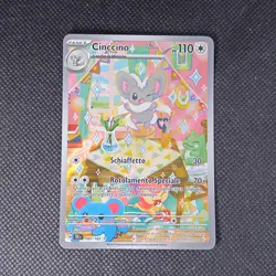 Pokemon Card - Cinccino 183/162 Temporal Forces Illustration Rare Full Art NM - Image 1