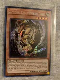 Yugioh: 1x Gazelle the King of Mythical Claws - MP24-EN091 - Prismatic Secret - Image 1