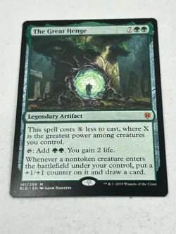 Great Henge Magic the Gathering Throne of Eldraine Card 161/269 Regular Unplayed - Image 1