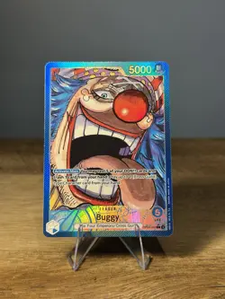 Buggy OP09-042 Alt Art L Emperors In The New World One Piece Card Game English - Image 1