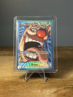 Buggy OP09-042 Alt Art L Emperors In The New World One Piece Card Game English - Image 3