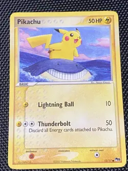 Pokemon TCG Pikachu 12/17 Non Holo POP 5 Series Pokemon Card LP/NM - Image 1