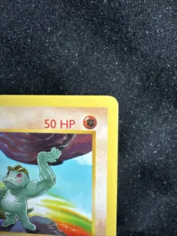 Pokemon TCG Machop Base Set Shadowless 1st Edition Common Card 52/102 WOTC LP - Image 3