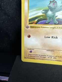 Pokemon TCG Machop Base Set Shadowless 1st Edition Common Card 52/102 WOTC LP - Image 5