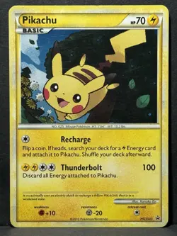 Pokemon TCG Black Star Promo Pikachu Holo Card HGS503 MP - Image 1