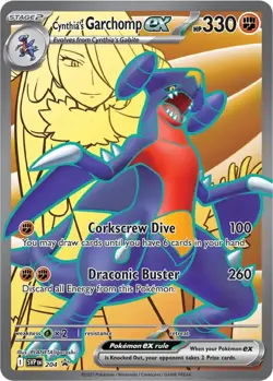 Cynthia's Garchomp ex (#204) - Holo SV - Scarlet & Violet Promo Cards NM Pokemon - Image 1