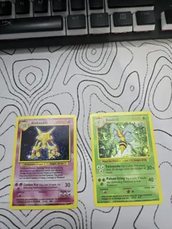 [CUSTOM MADE] Alakazam And Beedrill Orginal Base Set Holo (1995) Pokemon Card - Image 3