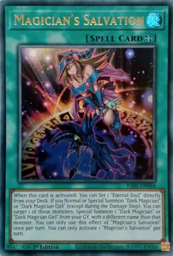 RA01-EN068 MAGICIAN'S SALVATION ULTRA RARE 1ST EDITION YuGiOh CARD - Image 1