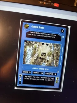 STAR WARS CCG ENDOR RARE CARD TEMPEST SCOUT 6 lp - Image 1
