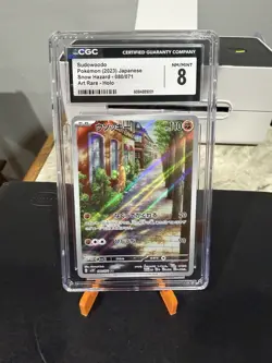 ✨✨ CGC 8 Sudowoodo 080/071 AR Art Rare Snow Hazard sv2P Pokemon Card - Image 1