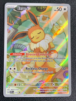 Eevee SVP EN 173 Black Star Promo Full Art Holo Pokemon TCG Card NM - Image 1
