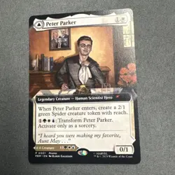 The Amazing SpiderMan Peter Parker NYCC 2025 EXCL Magic The Gathering Promo Card - Image 2