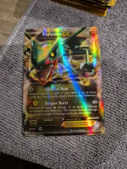 Rayquaza EX BW47 Black & White Black Star Promo Holo Pokemon Card DMG - Image 2