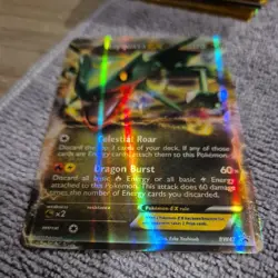 Rayquaza EX BW47 Black & White Black Star Promo Holo Pokemon Card DMG - Image 3