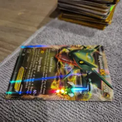 Rayquaza EX BW47 Black & White Black Star Promo Holo Pokemon Card DMG - Image 4
