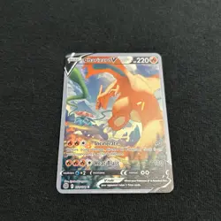 🔥 Gold Metal Charizard V ALT ART 154/172 Fan Card Collectible/Gift/Display🔥 - Image 1