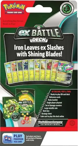 Pokemon TCG: Iron Leaves ex Battle Deck New Sealed Box Deck Box 60 Card Deck Box - Image 2