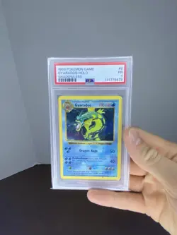 Pokemon Gyarados Card 6/102 Shadowless Holo Base Set Psa 1 - Image 1