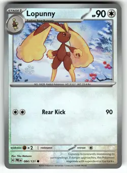 Lopunny (Poke Ball Pattern) 084/131 SV: Prismatic Evolutions NM Pokemon Card TCG - Image 1