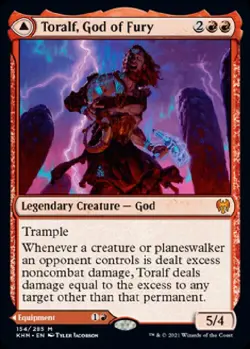 Magic: the Gathering: MTG KALDHEIM TORALF GOD OF FURY MYTHIC RARE - Image 1