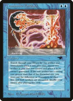 Transmute Artifact Antiquities MP MTG - Image 1