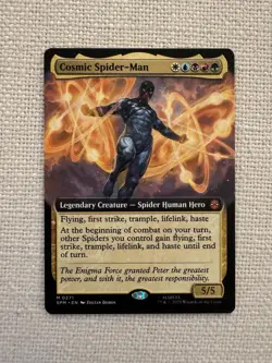 Cosmic Spider-Man - M0271 (Extended Art) Marvel's Spider-Man - MTG NM - Image 1