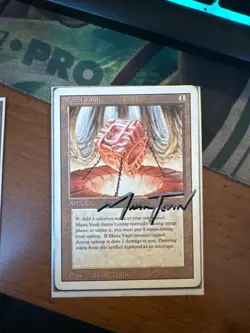 MTG REVISED EDITION Mana Vault DOUBLE SIGNED BY MARK TEDIN - Image 1