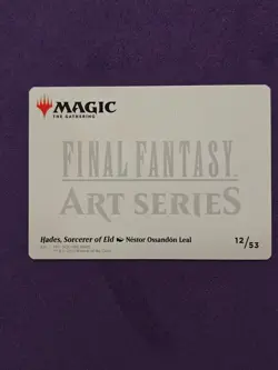 Hades, Sorcerer of Eld Art Series (12/53) Final Fantasy MTG Magic - Image 2