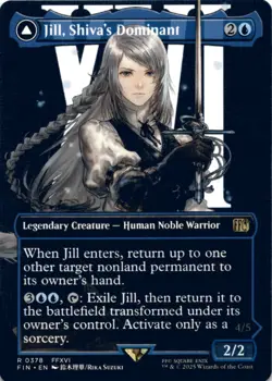 MTG Jill, Shiva's Dominant (Borderless) Normal NM FINAL FANTASY Magic 378 - Image 1