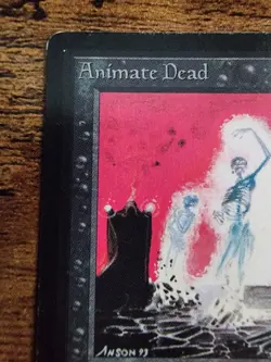 MTG Animate Dead ⭐BETA LP NICE!⭐ ⭐10 REAL HQ PICS! ⭐Rare Vintage 1993 Magic - Image 3
