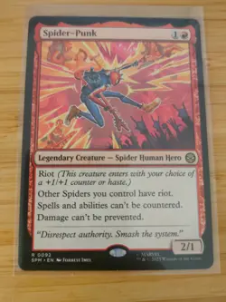 MTG Spider-Punk 0092 Spider-Man M/NM Free UK P&P - Image 1