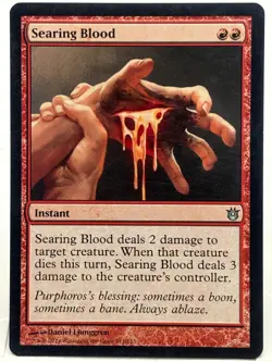 Searing Blood LP/MP* Born Of The Gods ENGLISH 111/165 mtg -UnltdCards - Image 1
