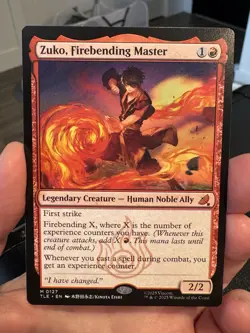 Zuko, Firebending Master M Avatar: The Last Airbender: Eternal-Legal 127 NM - Image 1