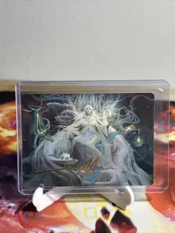 MTG Lord Of The Rings Gold Stamped Art Series Galadriel, Gift-Giver 35/81 - Image 1