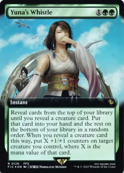 MTG Yuna's Whistle (Extended Art) Foil NM Commander: FINAL FANTASY Magic 126 - Image 1