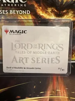MTG Lord Of The Rings Gold Stamped Art Series Thrill Of Possibility - Image 2