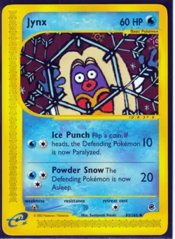 2002 POKEMON JYNX 83/165 EXPEDITION e-READER -UNCOMMON -REGULAR NM/M - Image 1