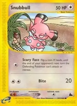 Snubbull (#101/144) E - Skyridge LP Pokemon - Image 1