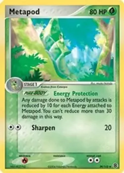 Metapod (#39/112) EX - FireRed & LeafGreen LP Pokemon - Image 1