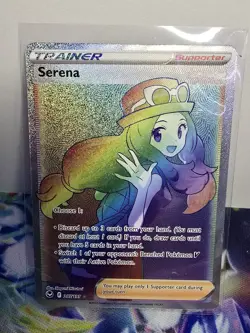 Pokemon TCG - Serena 207/195 Silver Tempest - Rainbow Secret Rare - Image 1