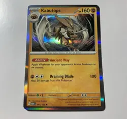 Kabutops - 141/165 - Pokemon TCG Scarlet & Violet 151 - LP - Holo Rare - Image 1